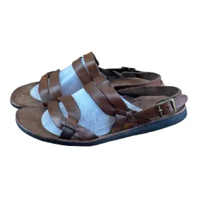 Brador Vero Cuoio Sandals Vintage effect Men Brown eather 8.5-9| 42