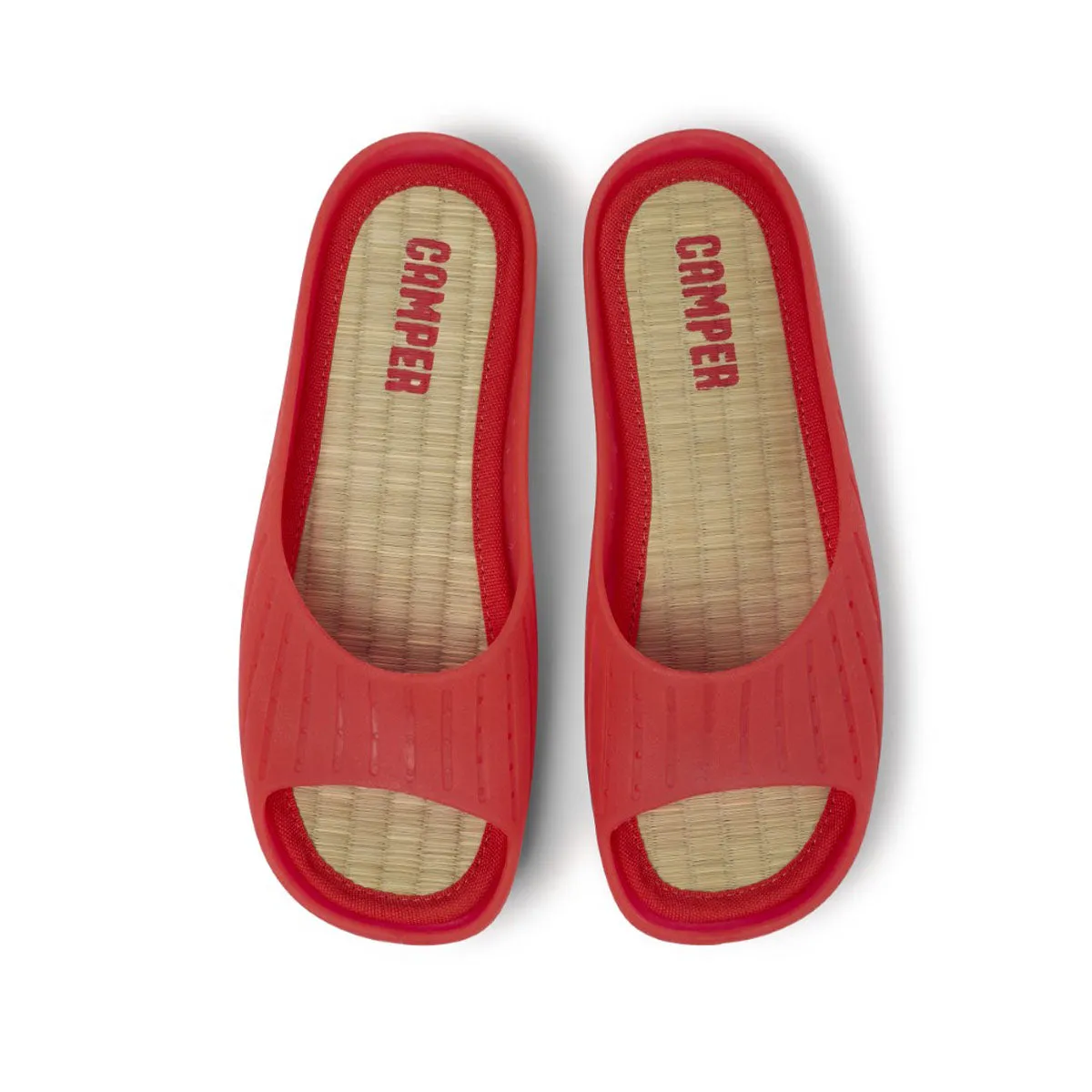 Camper Wabi red monomaterial sandals for women   