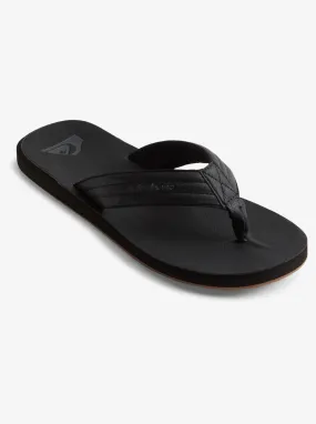 Carver Nubuck Sandals - Solid Black