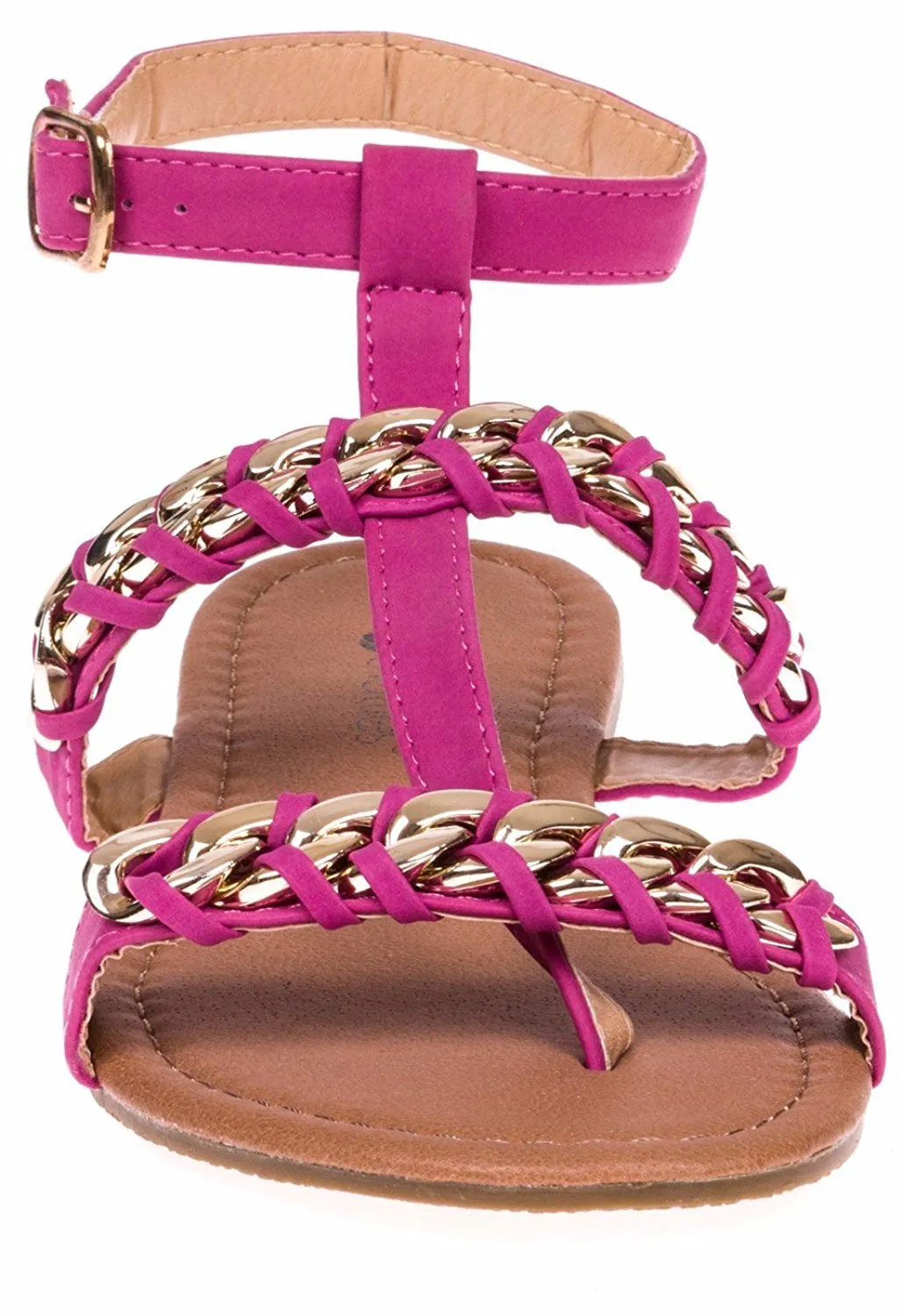 Chatties Ladies Woven Chain Nubuck Sandals