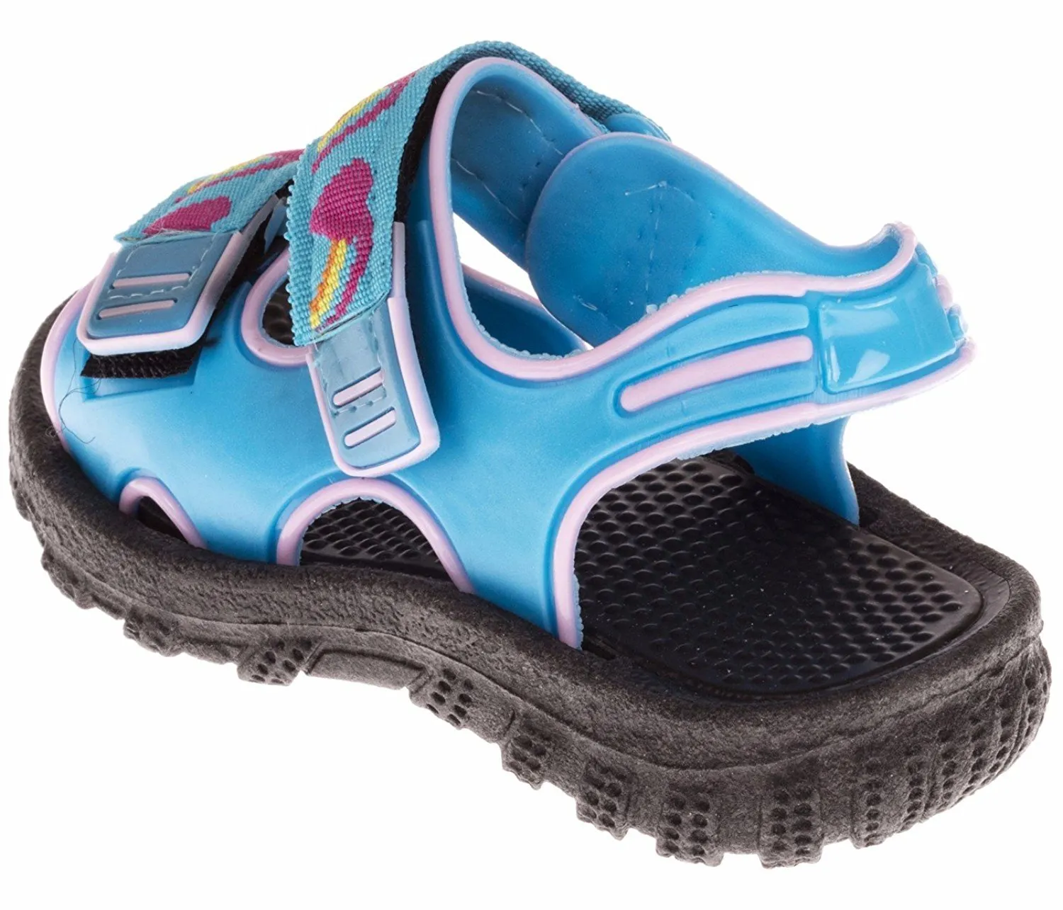 Chatties Toddler Girls Velcro Strap Sandals - Turquoise, Size 11 / 12 (More Colors and Sizes Available)