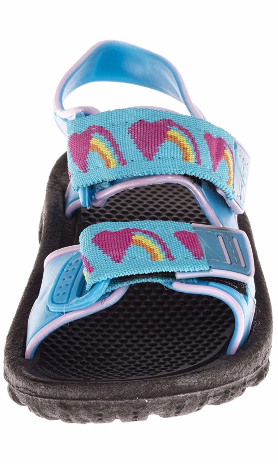 Chatties Toddler Girls Velcro Strap Sandals - Turquoise, Size 11 / 12 (More Colors and Sizes Available)