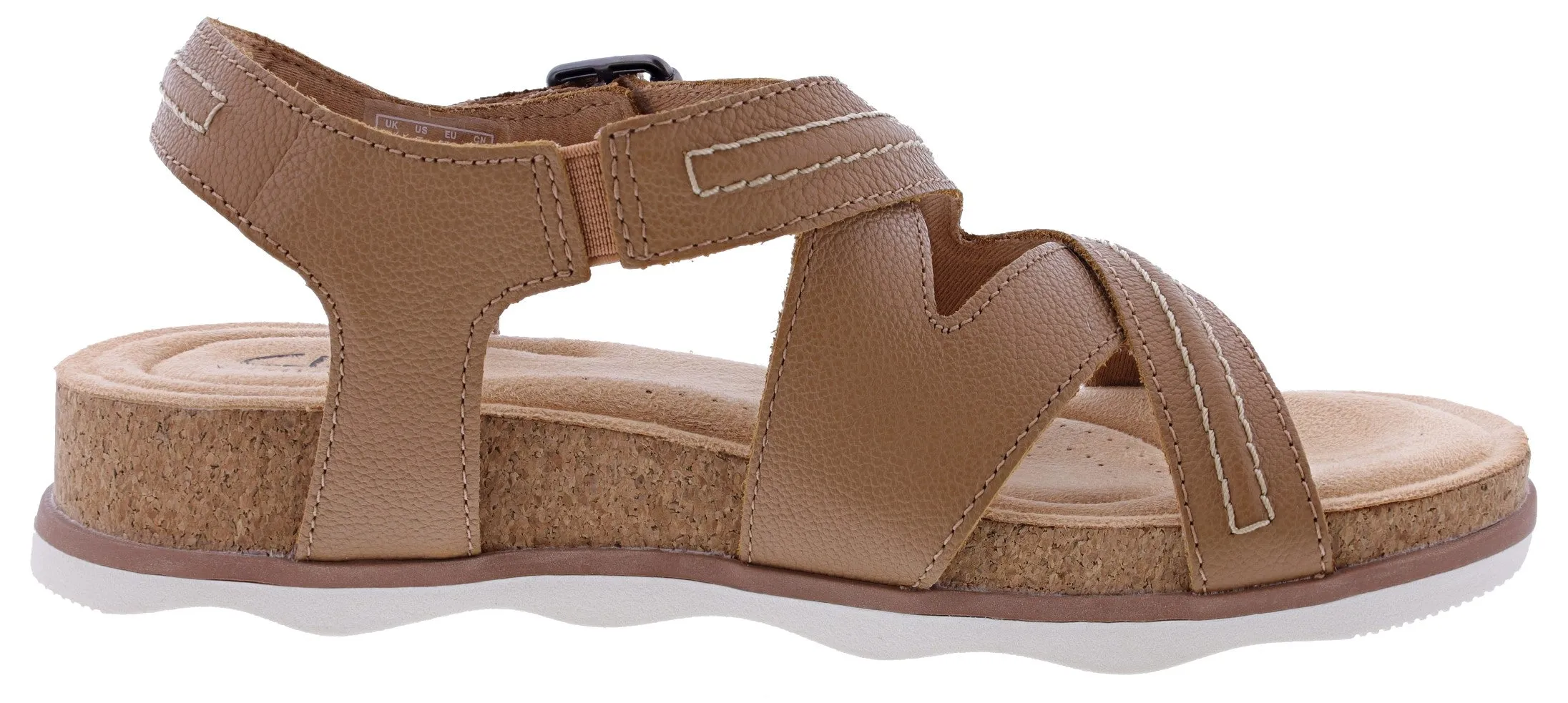 Clarks Women's Brynn Ave Adjustable Buckle Strap Sandals