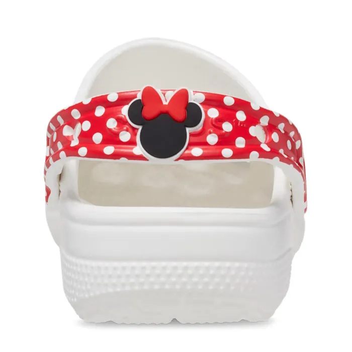 Crocs Kids - Youths Minnie Mouse Classic Clog K White  Red Sandals