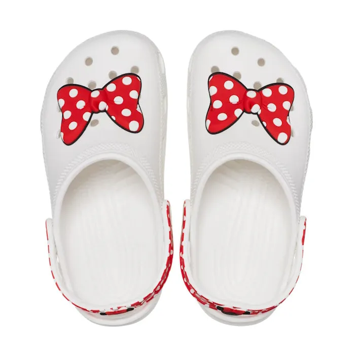 Crocs Kids - Youths Minnie Mouse Classic Clog K White  Red Sandals