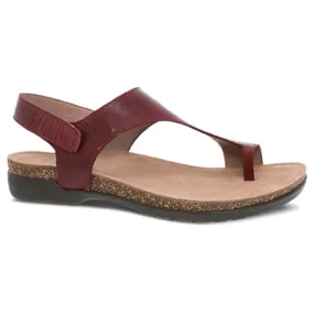 Dansko Reece Cinnabar Waxy Burnished Sandal (Women's)