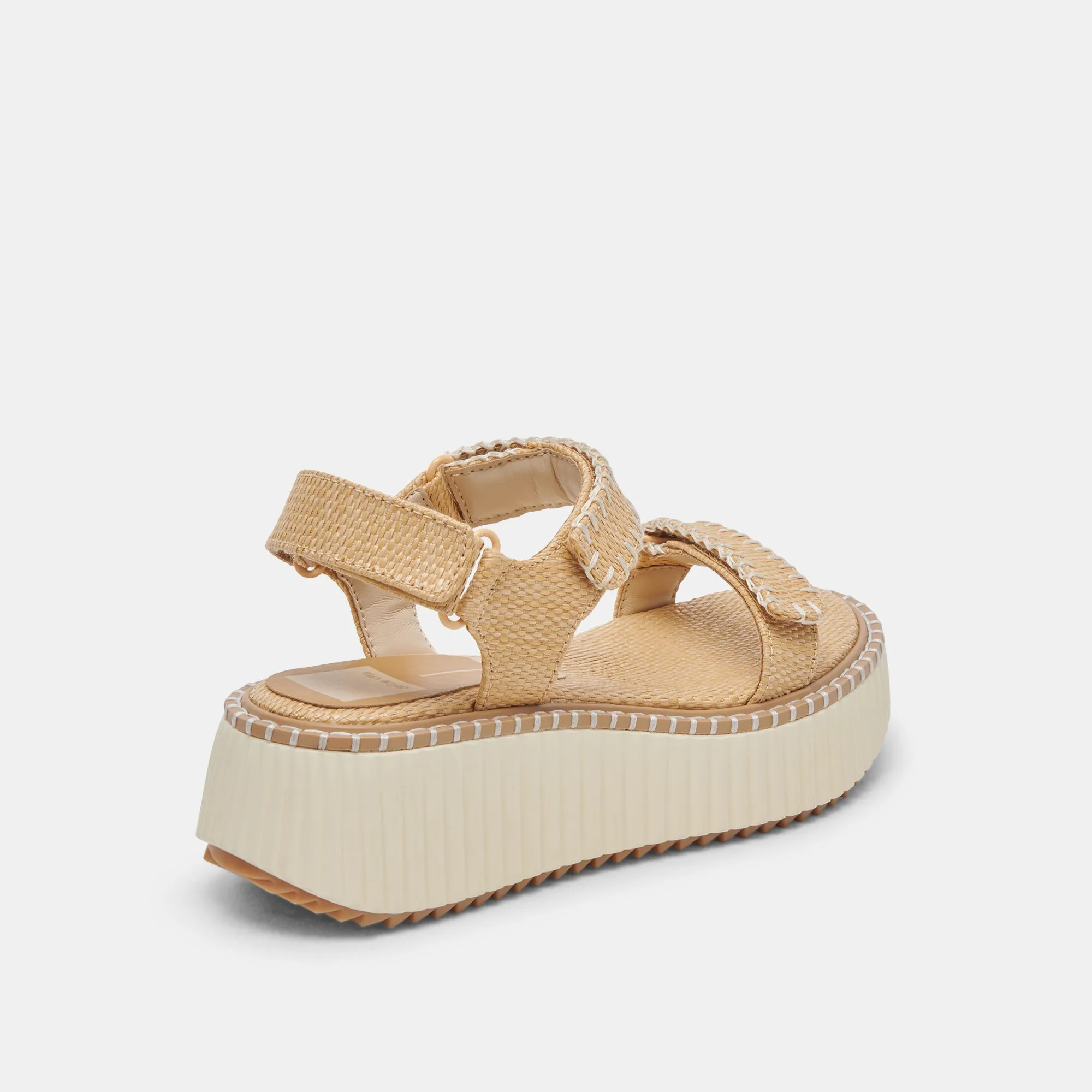 DEBRA SANDALS LT NATURAL RAFFIA