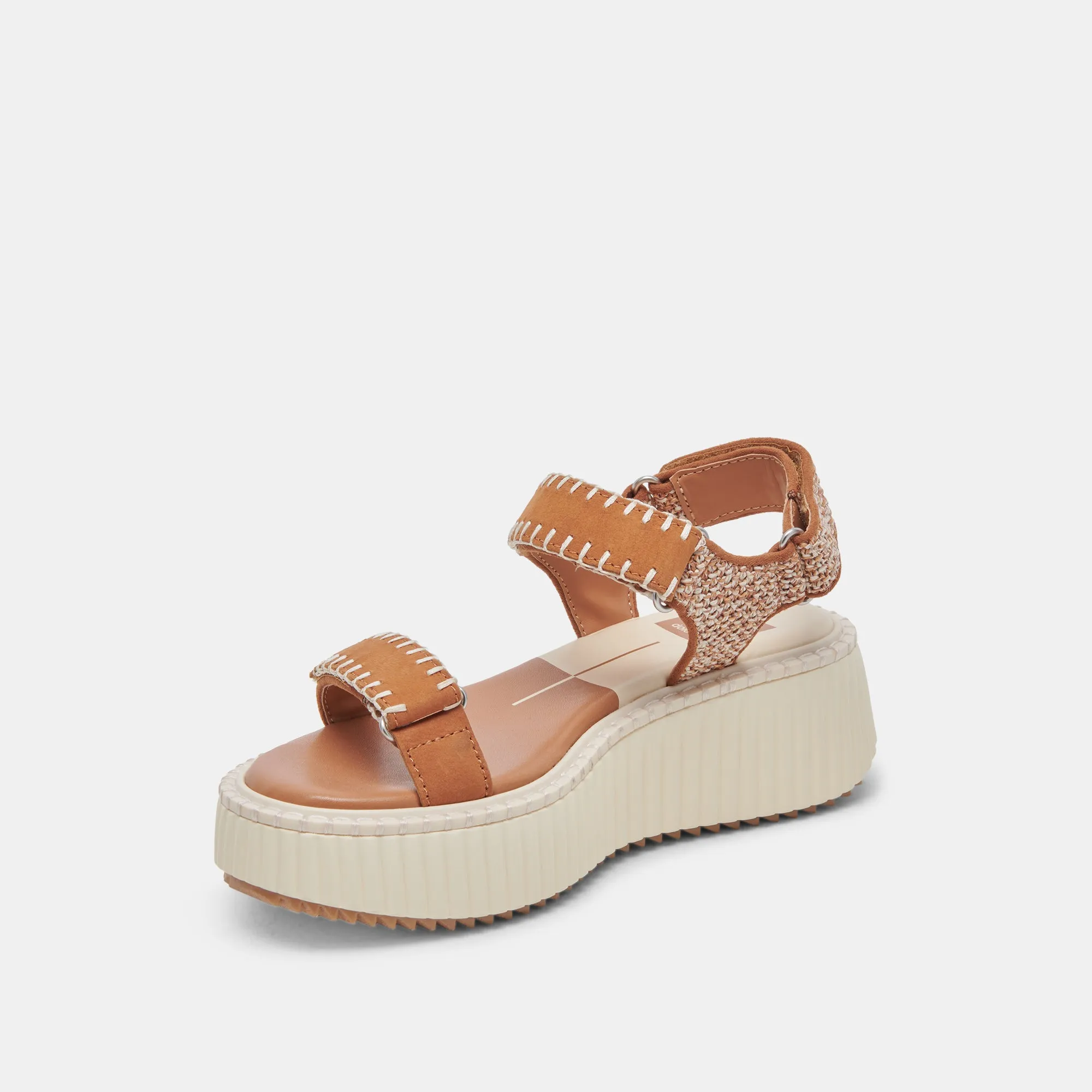 DEBRA SANDALS TAN MULTI NUBUCK