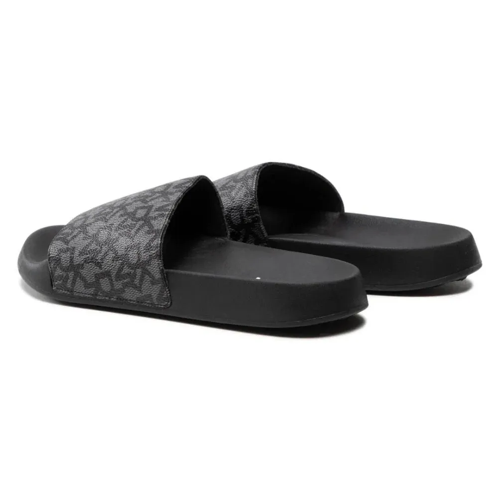 Sure! Heres an optimized title for the e-commerce product that includes modifiers:

DKNY Womens Zella Slide Sandals - Chic Black Design for Everyday Comfort and Style

Let me know if you need any further assistance!