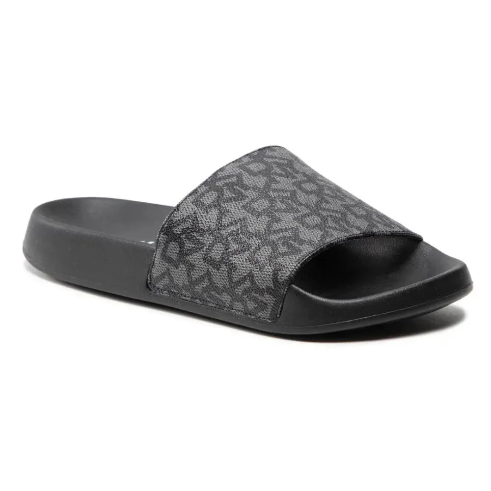 Sure! Heres an optimized title for the e-commerce product that includes modifiers:

DKNY Womens Zella Slide Sandals - Chic Black Design for Everyday Comfort and Style

Let me know if you need any further assistance!