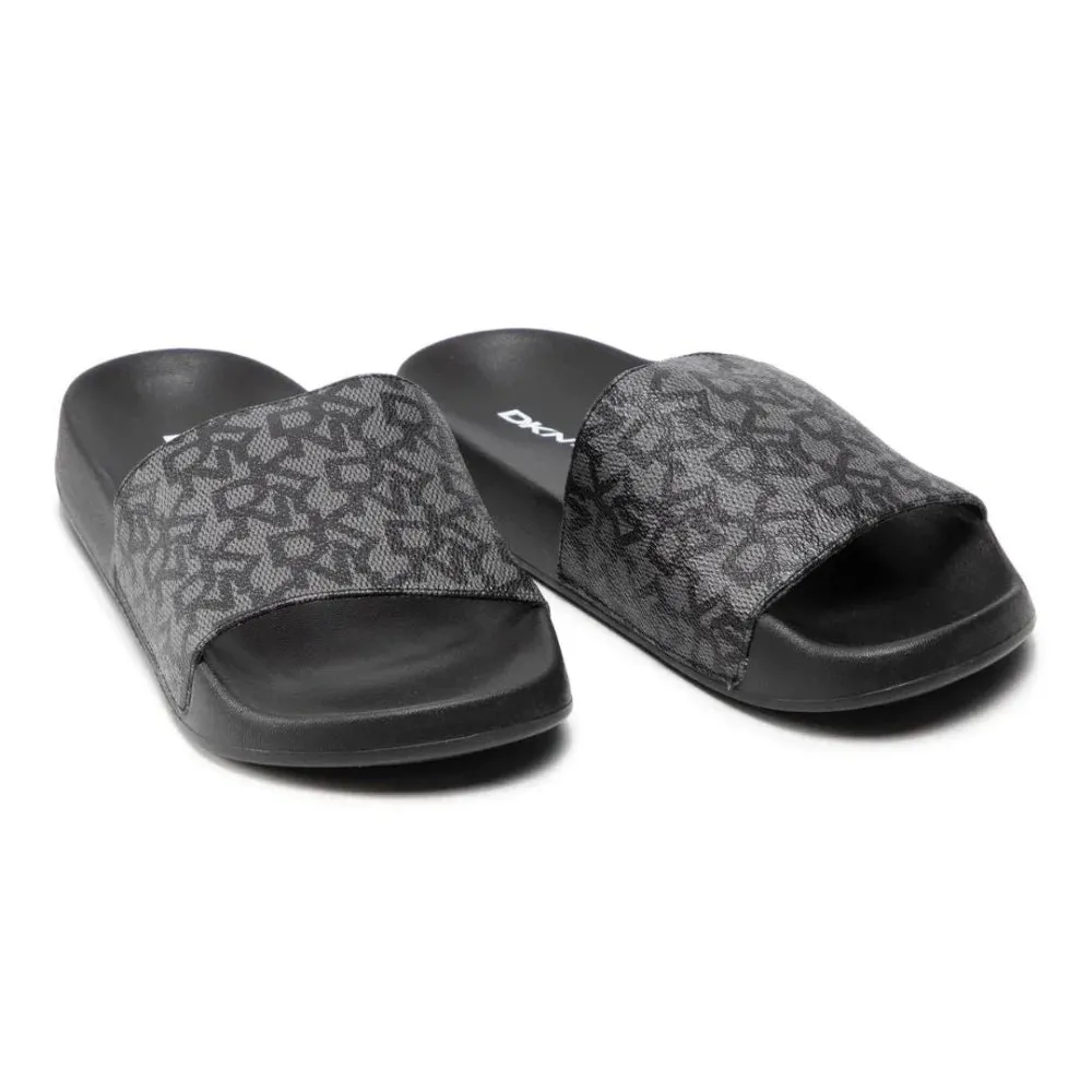 Sure! Heres an optimized title for the e-commerce product that includes modifiers:

DKNY Womens Zella Slide Sandals - Chic Black Design for Everyday Comfort and Style

Let me know if you need any further assistance!