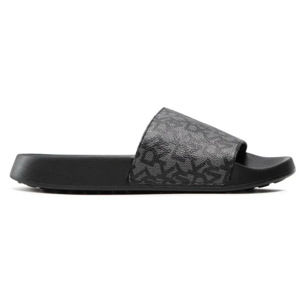 Sure! Heres an optimized title for the e-commerce product that includes modifiers:

DKNY Womens Zella Slide Sandals - Chic Black Design for Everyday Comfort and Style

Let me know if you need any further assistance!