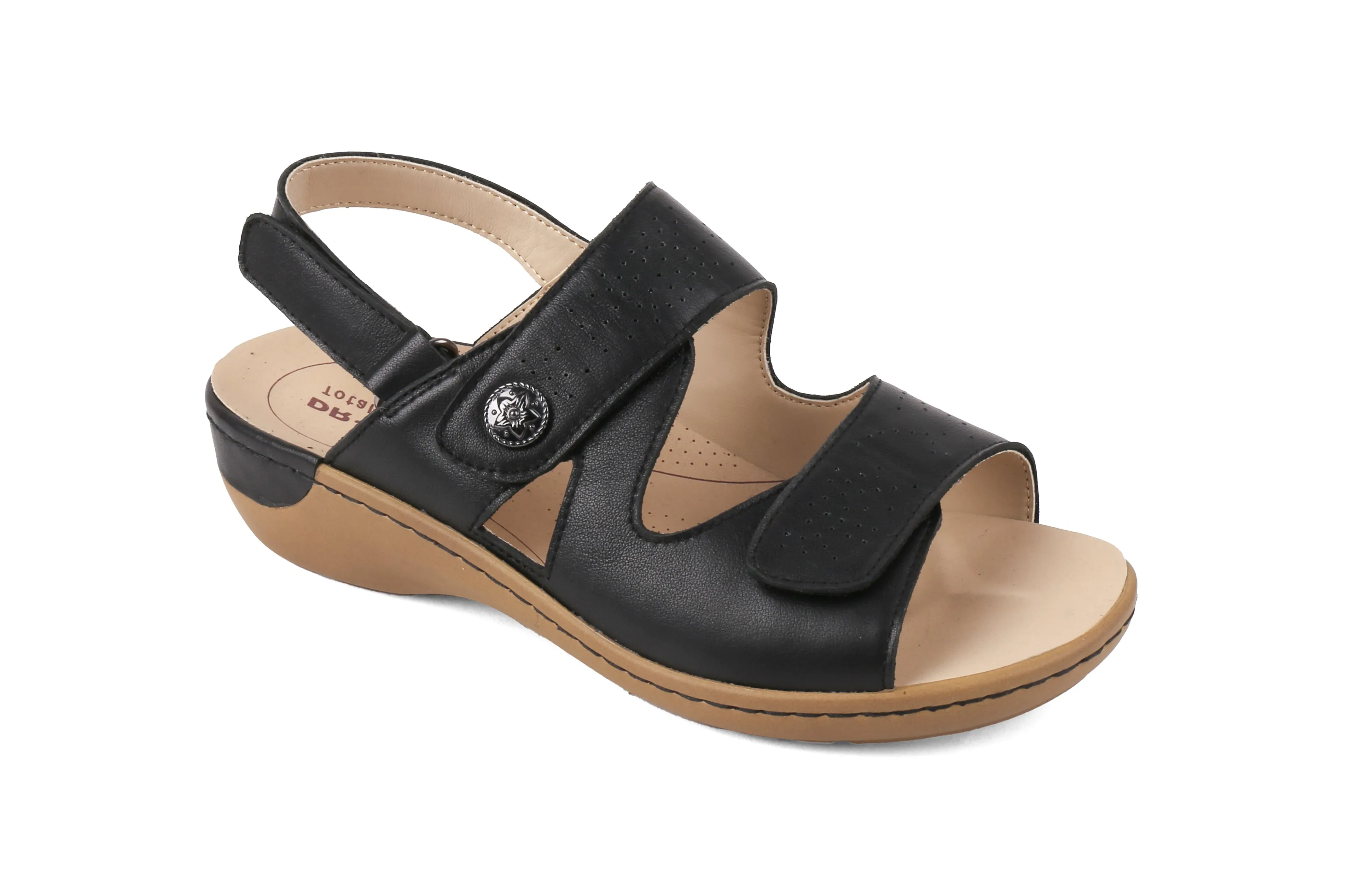 DR.KONG WOMEN REMOVABLE INSOLE SANDALS DK-S8000404E4-BLK(RP : $189)