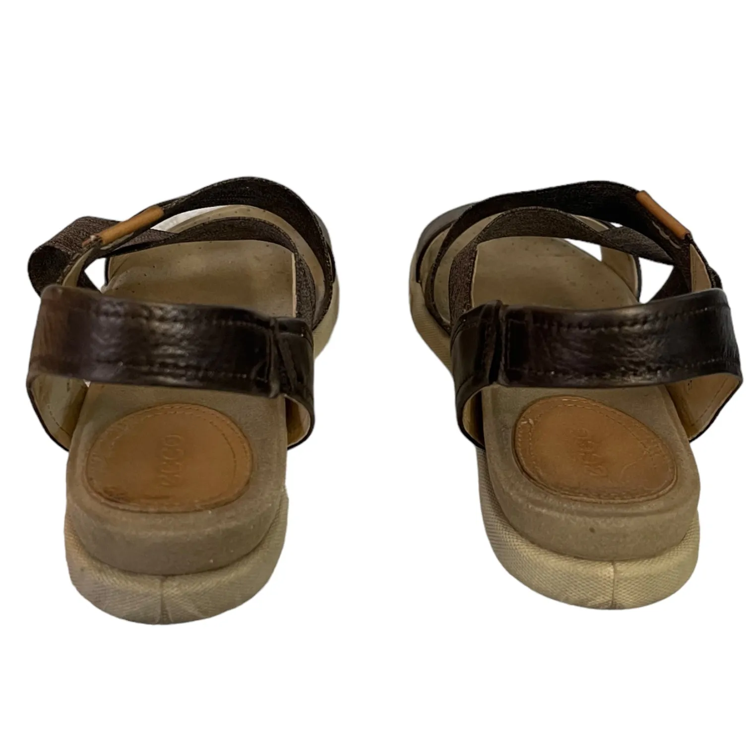 Ecco Damara Leather & Stretch Comfort Sandals Size 11