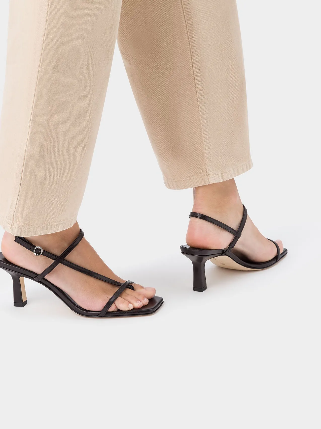 Elise Leather Toe-Post Sandals