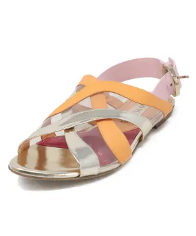 Emilio Pucci Orange & Pink Sandals sz 6