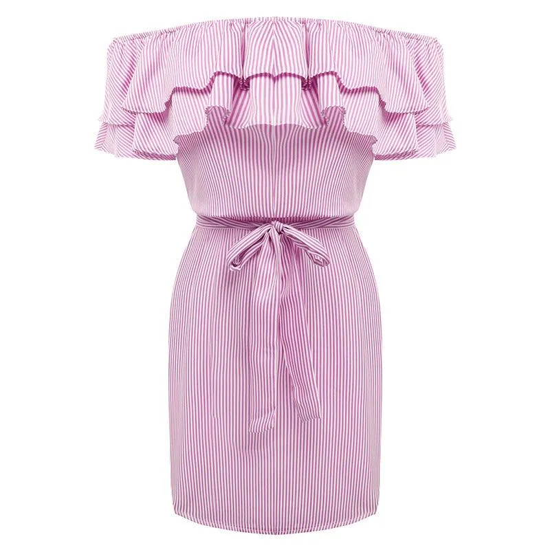 END OF THE LINE RUFFLED DRESS