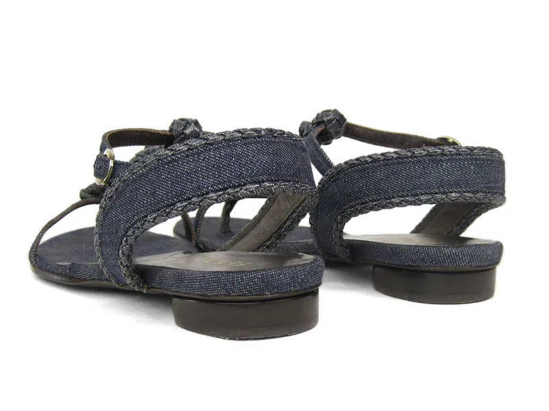 Fendi Denim Spy Sandals