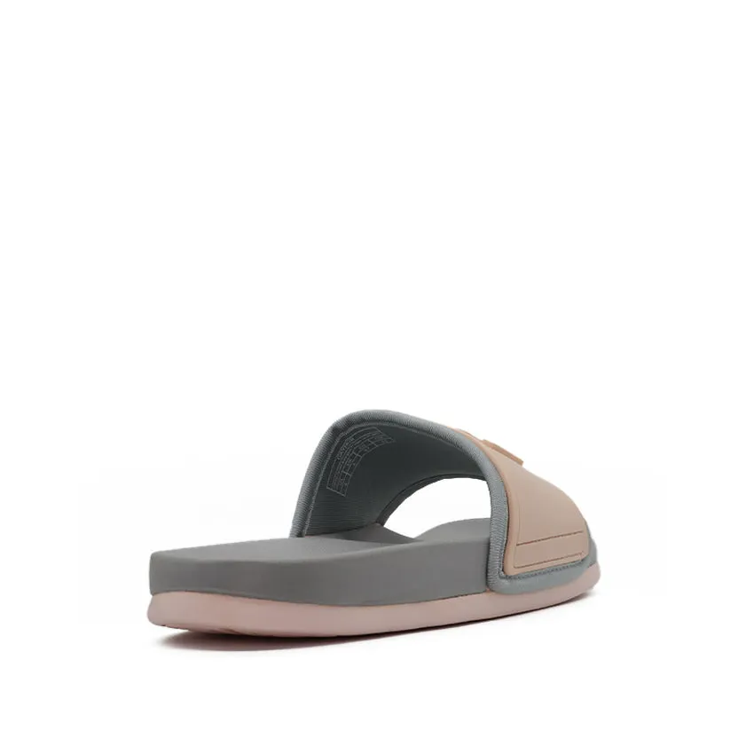 Gaynor Slide Women's Sandals - Dusty Pink Light Grey Neoprene