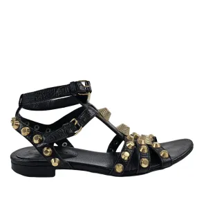 Giant Gladiator Sandals Black