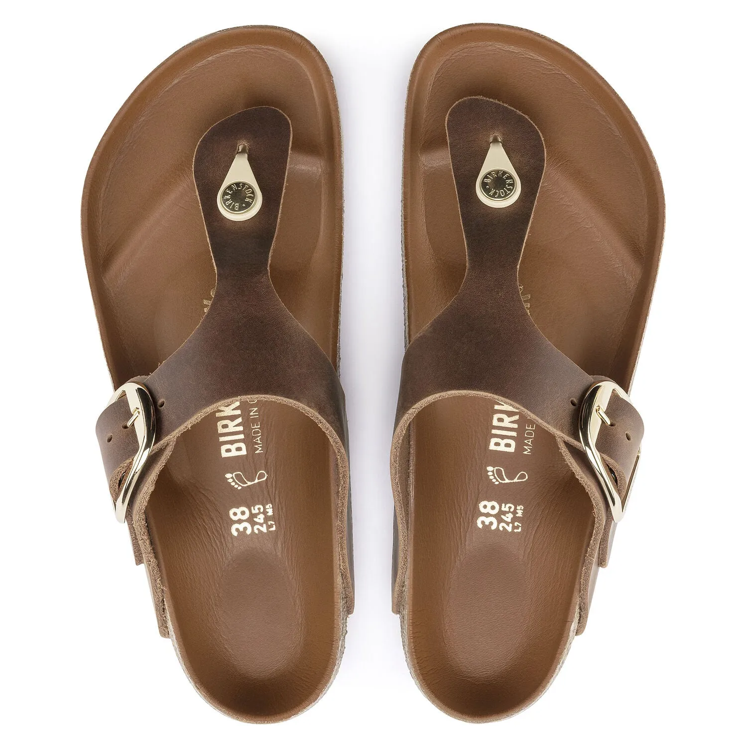 Gizeh Big Buckle - Cognac