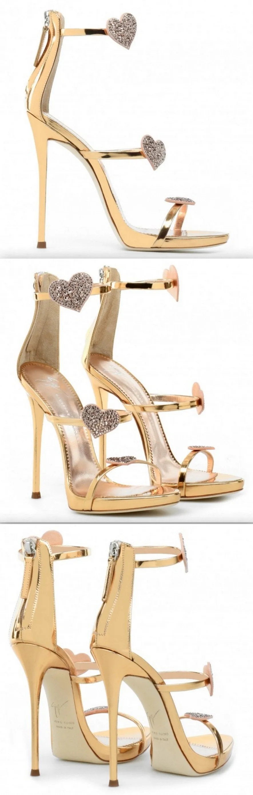 'Harmony' Love Sandals - Gold