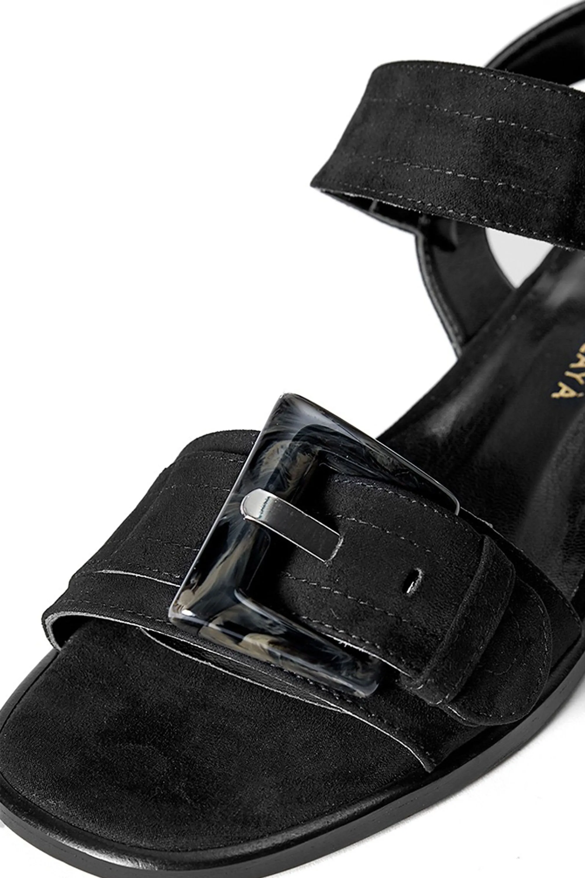 hilary black suede