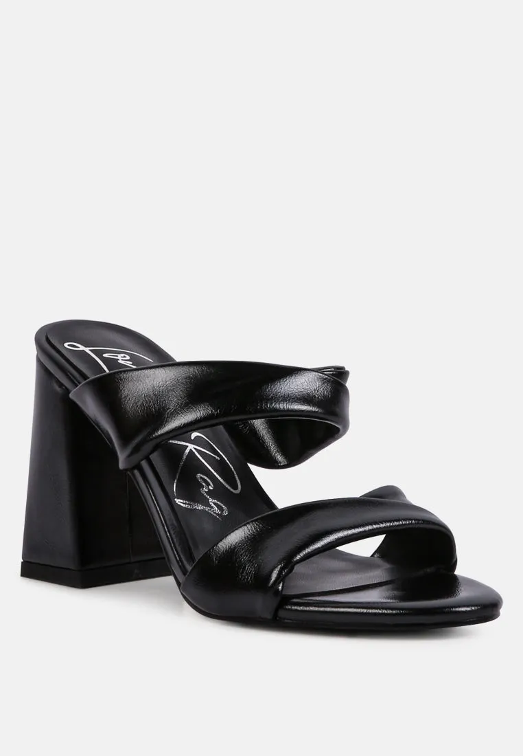 Hot Mess Puffy Block Heel Sandals