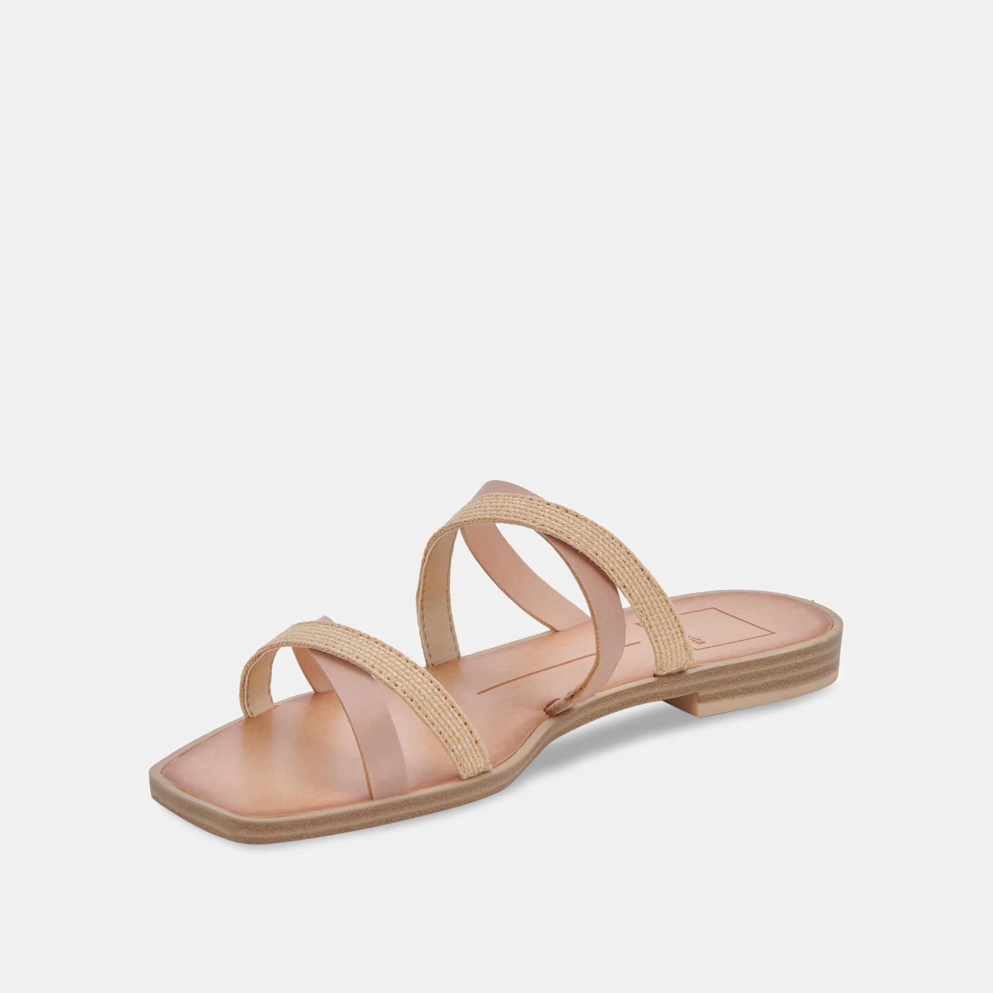 IRVING SANDALS NATURAL MULTI RAFFIA