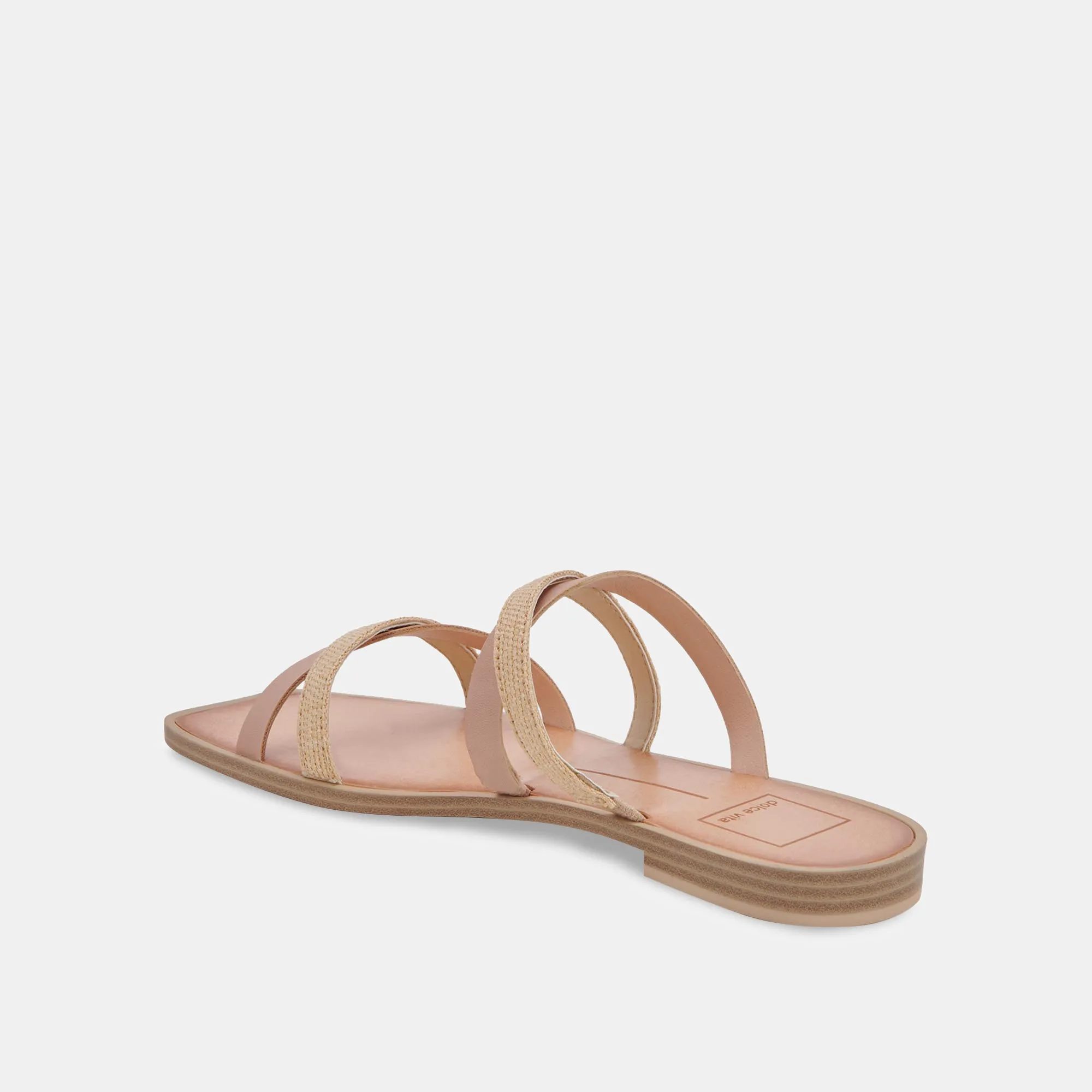 IRVING SANDALS NATURAL MULTI RAFFIA