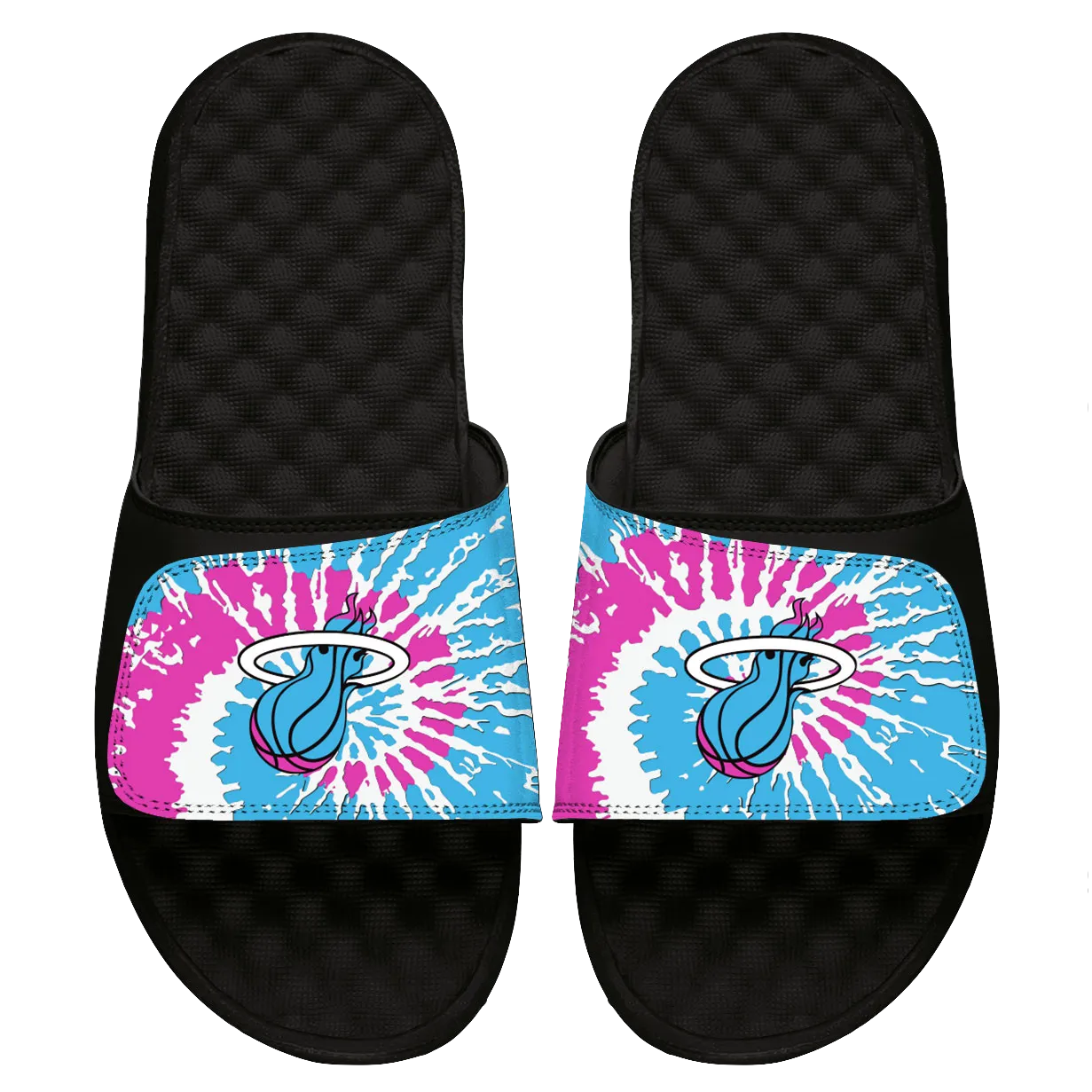 ISlide Miami Heat Tie Dye Logo Sandals