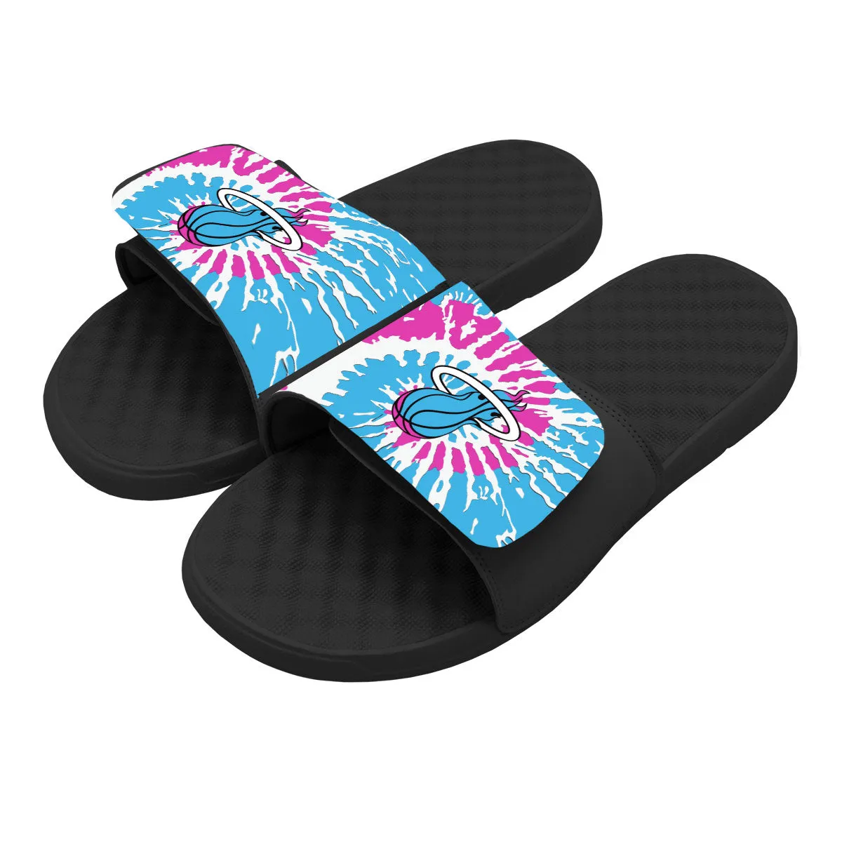 ISlide Miami Heat Tie Dye Logo Sandals