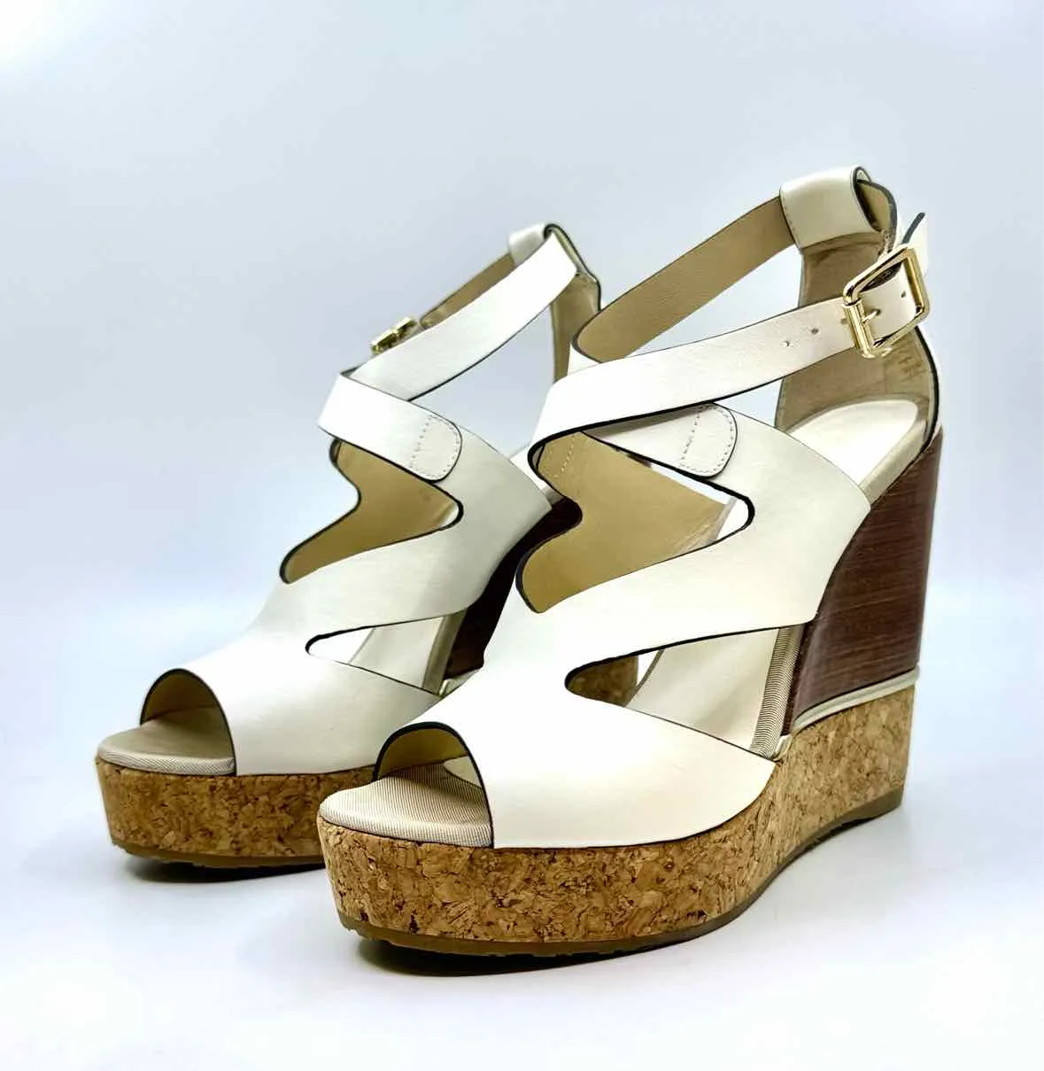 JIMMY CHOO Wedge Sandals | Size 7.5