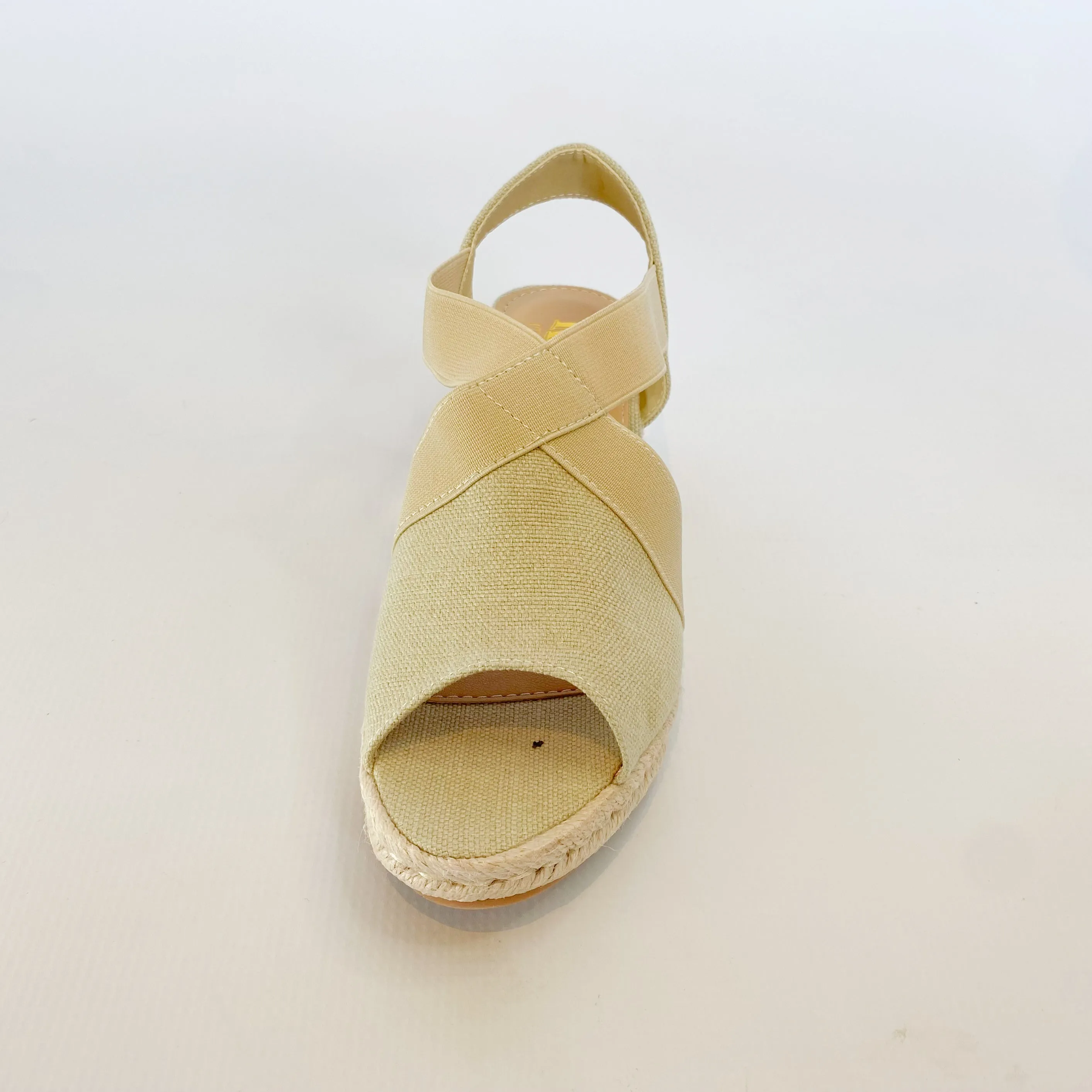 KG Natural espadrille wedge