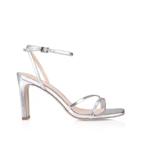 Kimmy Slim Strappy Heels - Silver