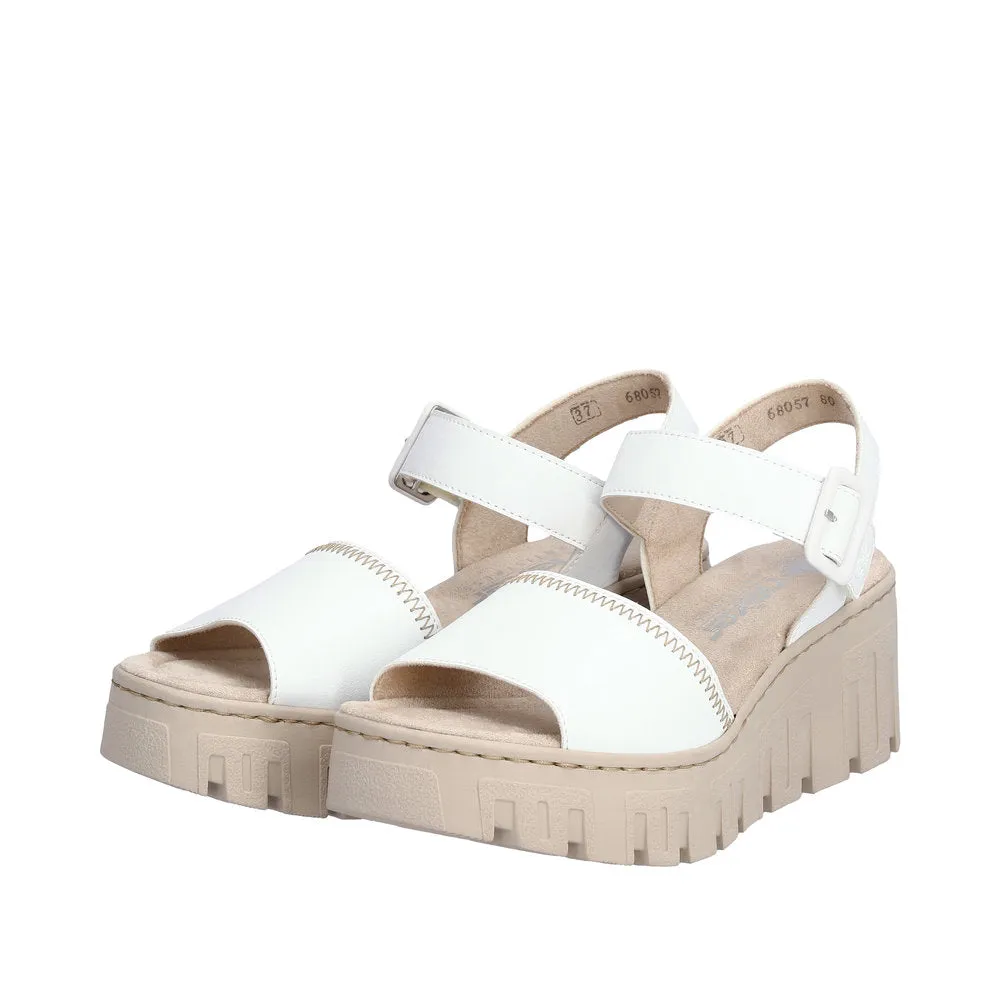 Ladies Rieker Sandals Chunky Wedge Heel 68057-80 sale