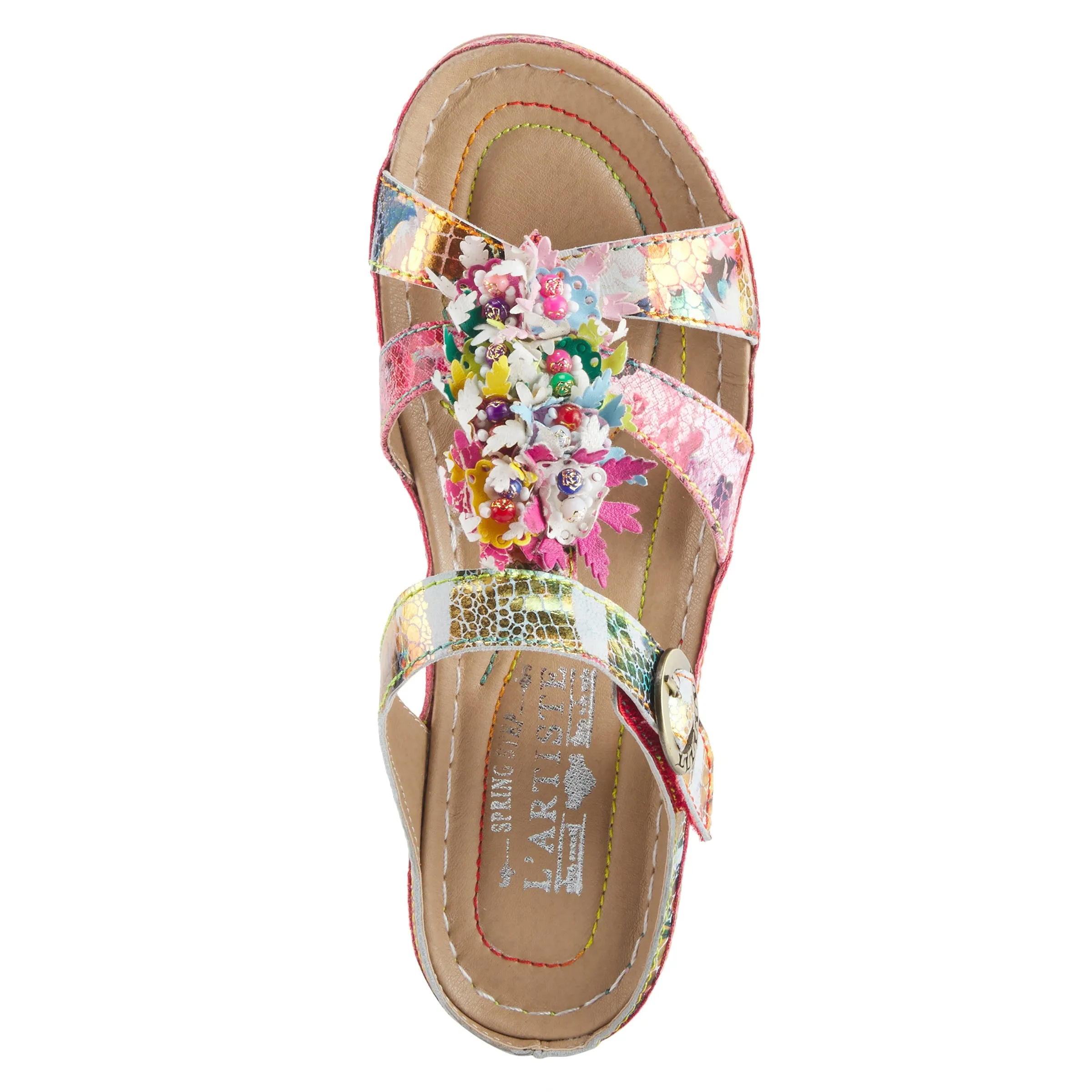 L'ARTISTE SNAZZY SLIDE SANDALS