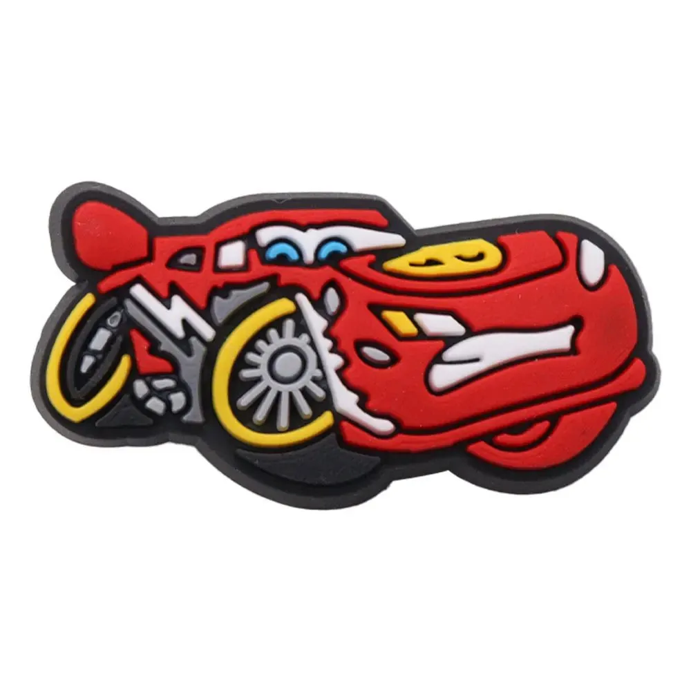 Lightning McQueen Flo Boys Favorite Sandals Shoe Buckle Charms Cars Decorations Gift