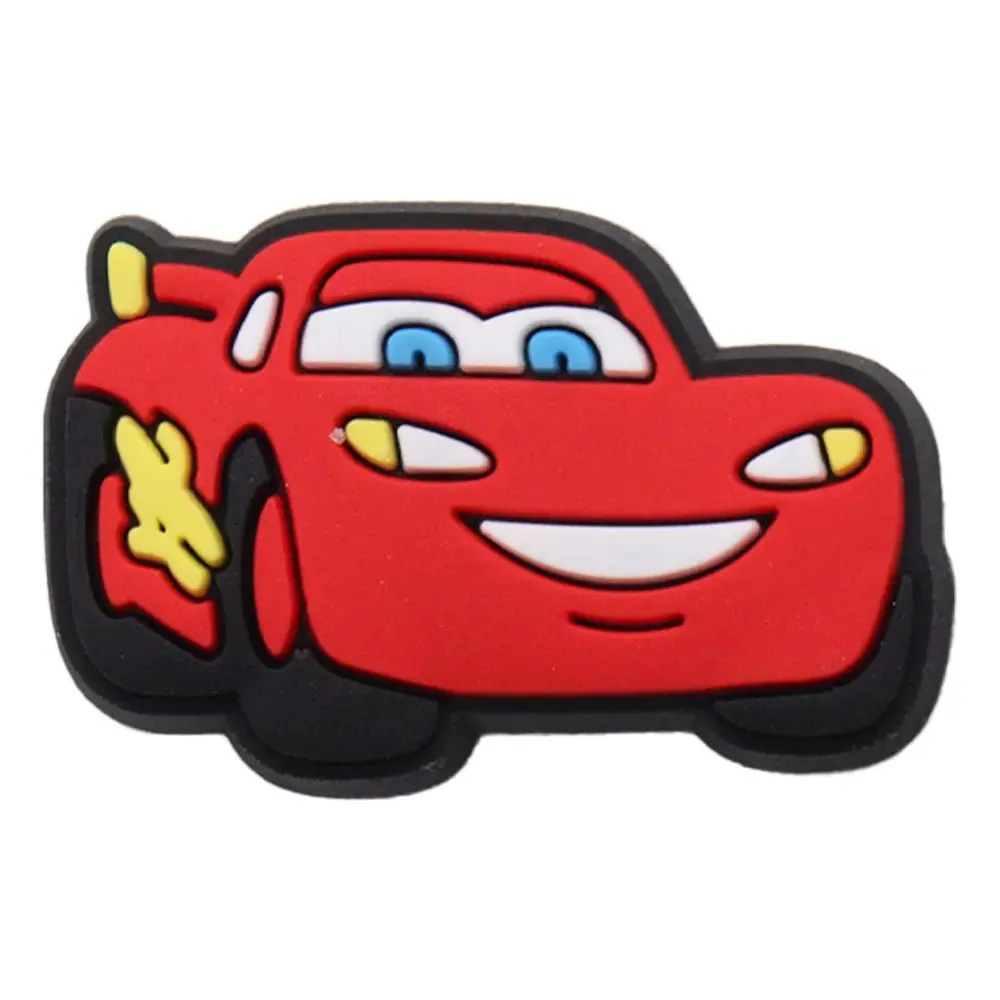 Lightning McQueen Flo Boys Favorite Sandals Shoe Buckle Charms Cars Decorations Gift