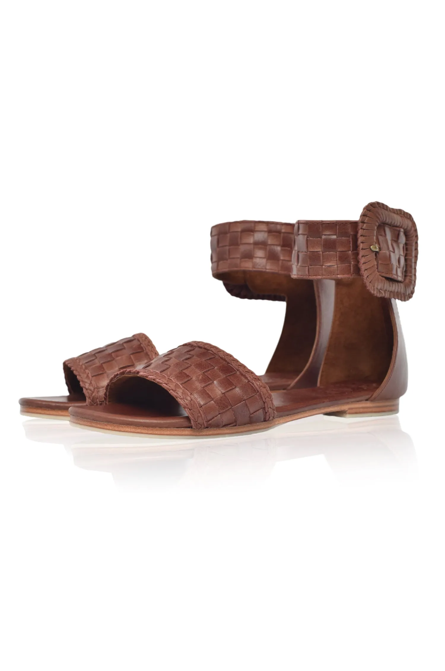 Madagascar Woven Leather Sandals