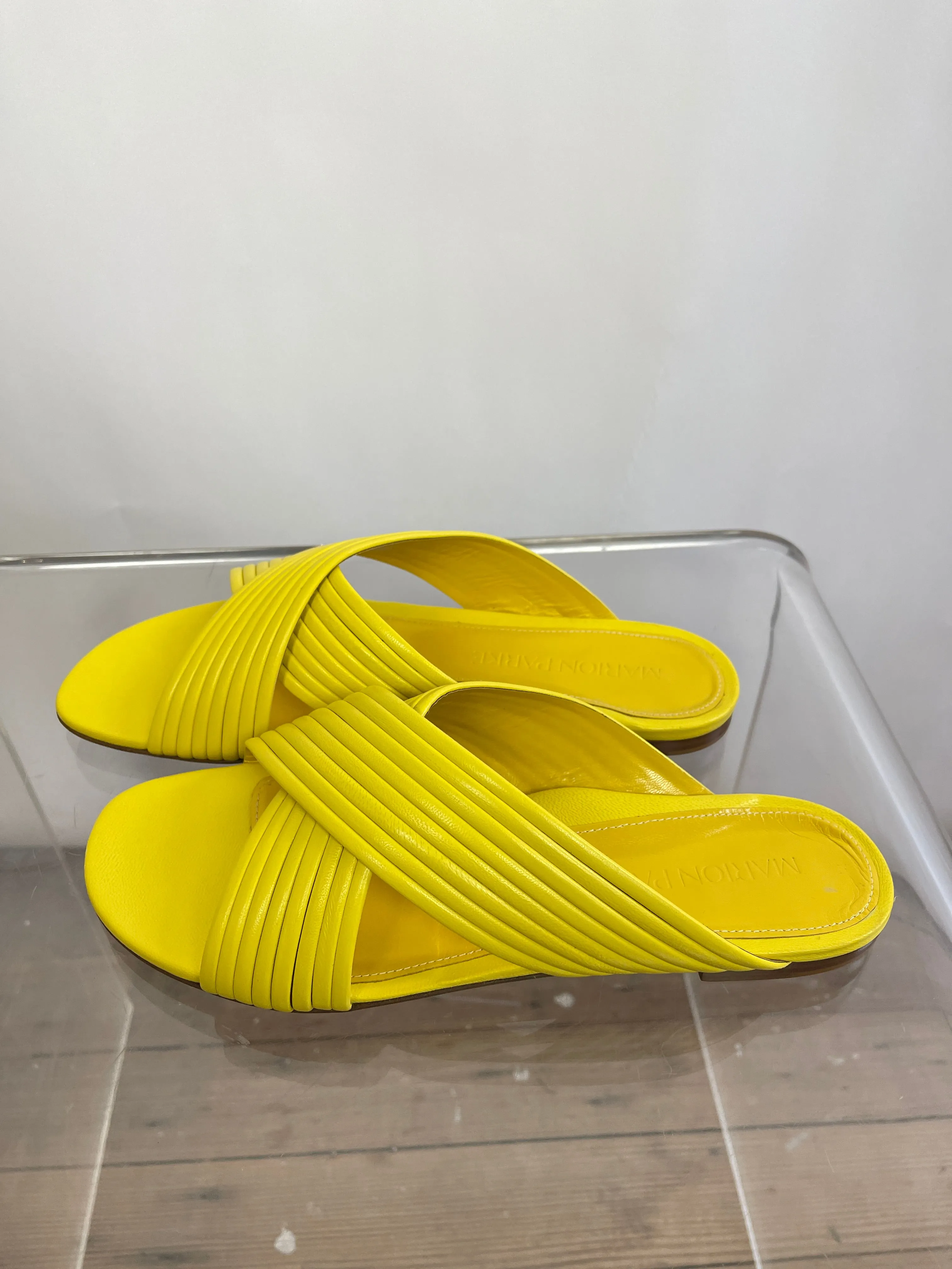 Marion Parke Yellow "Jillian" Sandals (36.5, 37.5)