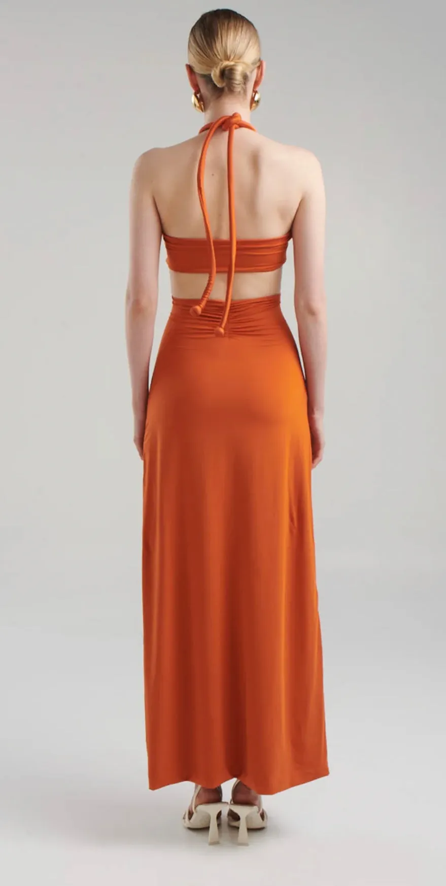 Maygel Coronel - Migramah Dress - Orange Ochre