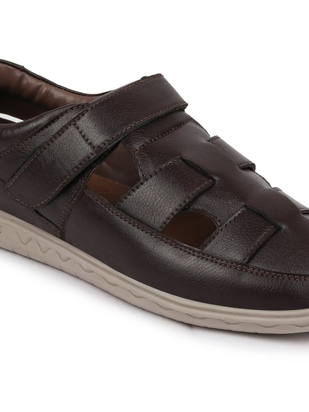 Men Brown Shoe Style Sandals