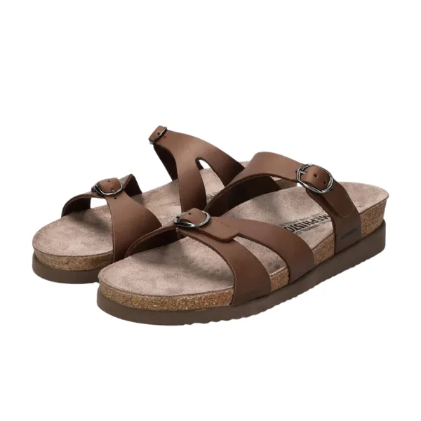 Mephisto Women's Hannel Sandals Dark Brown