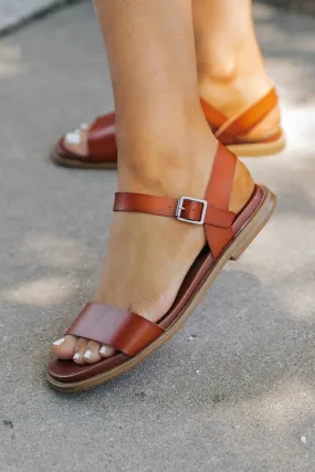 Mia Karina Cognac Strappy Sandals - FINAL SALE