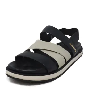 Moncler Black Leather Sandals sz 7