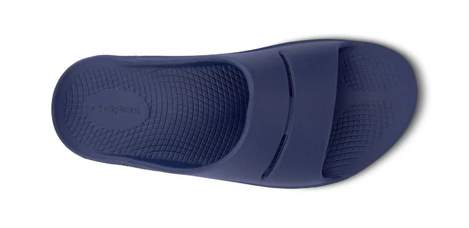 Oofos Ooahh Recovery Slide Sandal - Navy