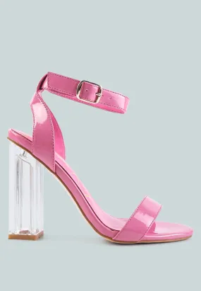 Poloma Clear Block Heel Party Sandals