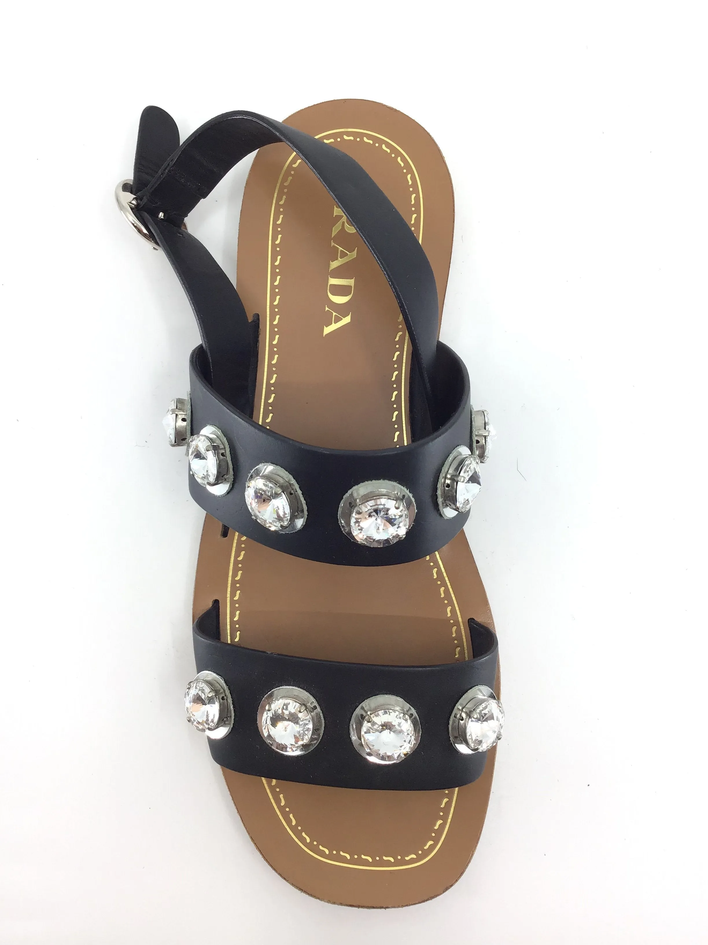 Prada Rhinestone Sandals