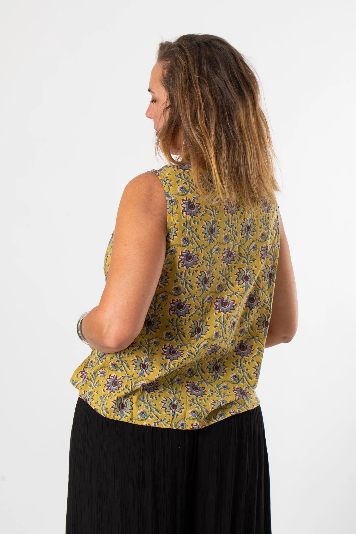 Provincial Printed Sleeveless Top